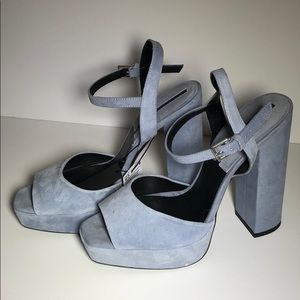 Zara suede platforms